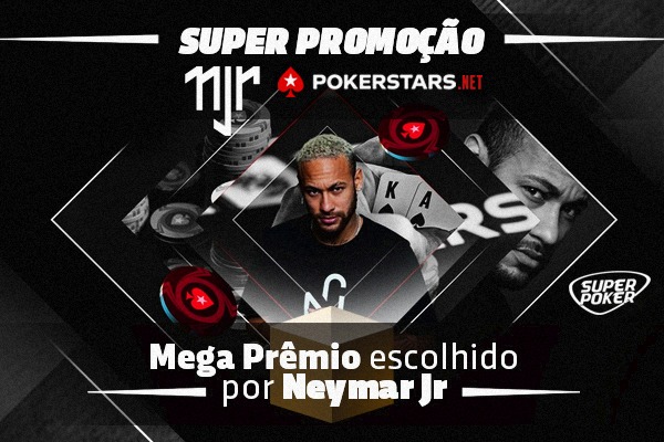 Neymar e PokerStars estão realizando uma super promoção nos perfis do SuperPoker