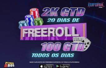 Freerolls da Liga Euforia são chance de alavancar o bankroll