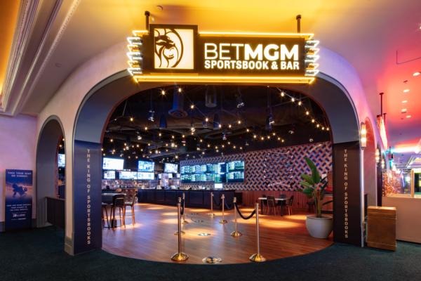 Exemplo de Sportsbook do BetMGM, em Las Vegas