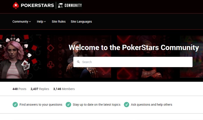 O PokerStars Community Forum é o lugar para ouvir e ser ouvido