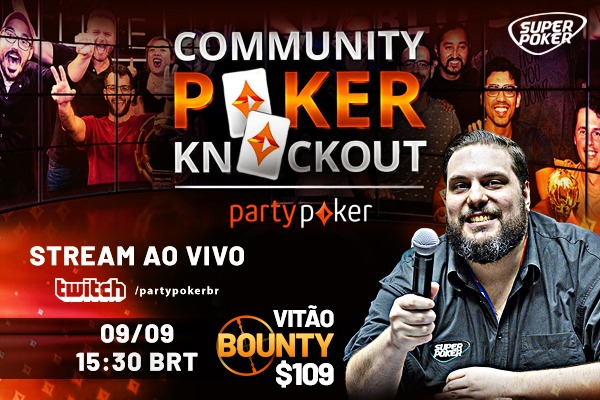 Community Poker Knockout do SuperPoker terá US$ 20 mil garantidos