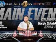 Giorgiy Skhulukhiya se sagrou campeão do Main Event do MILLIONS North Cyprus nessa segunda (27)