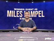 Miles Rampel surpreendeu a todos e cravou o Evento #9 do Poker Masters