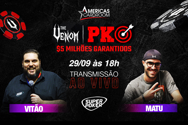 The Venom PKO volta às telas do SuperPoker nesta quarta (29)