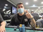 Caio Carames acumulou o maior stack do torneio até agora