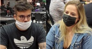 Pedro Cavalieri e Milena Magrini splitaram a mão na bolha do torneio do BSOP Millions