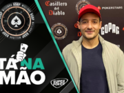 Felipe Rubino conta uma mão jogada no torneio de Heads-Up do BSOP Millions