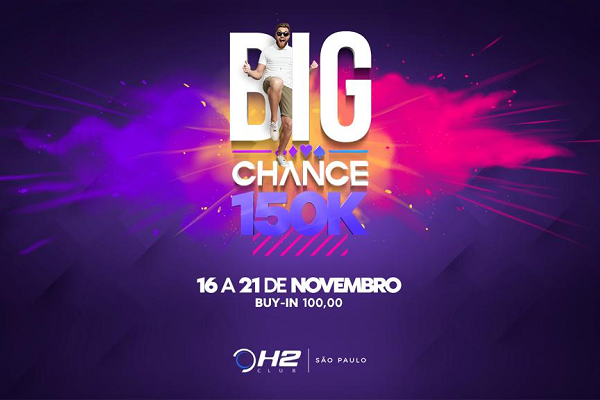 Big Chance 150K é o último torneio válido pelo Ranking Integrado do H2 Club em 2021