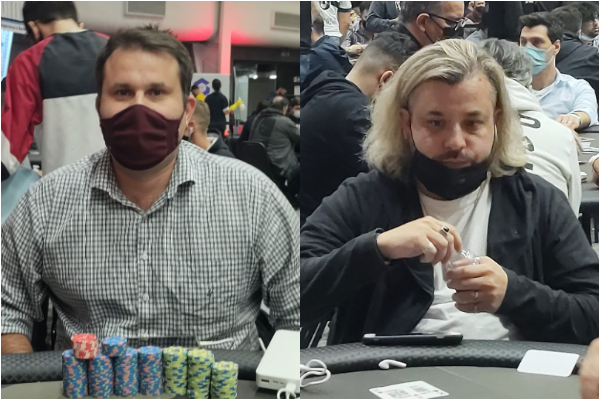 Charles Lima e Cristian Vilches, os envolvidos na bolha do Main Event do BSOP Millions