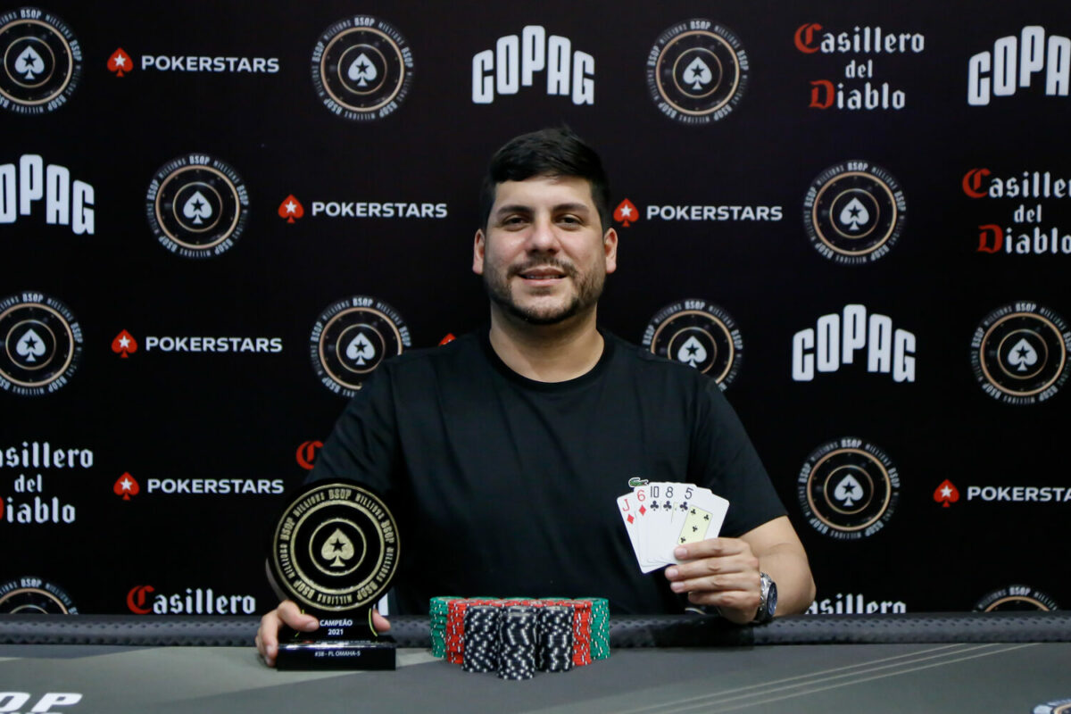 Juan Mendoza levou o troféu do PLO 5 Cartas do BSOP Millions