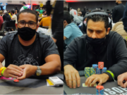 Victor Hugo e Marcelo Correia se envolveram em uma mão valiosa no Main Event do BSOP Millions