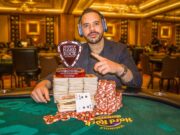 Farid Jattin comemorou a grande forra ganha na Flórida (Foto: Reprodução/Seminole Hard Rock)