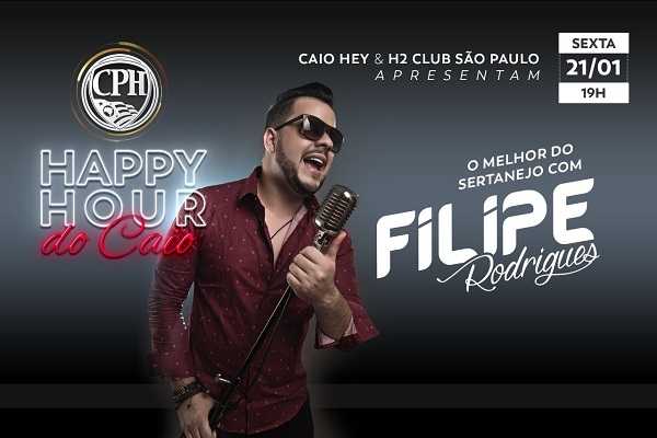 Happy Hour do Caio terá Filipe Rodrigues no comando do som