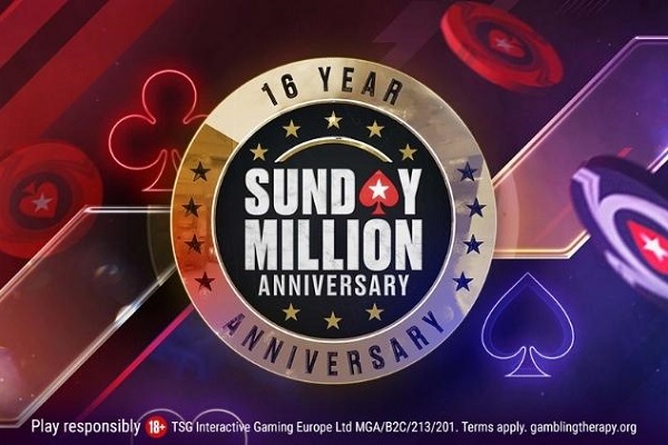 Sunday Million de Aniversário retornará ao PokerStars em 20 de março