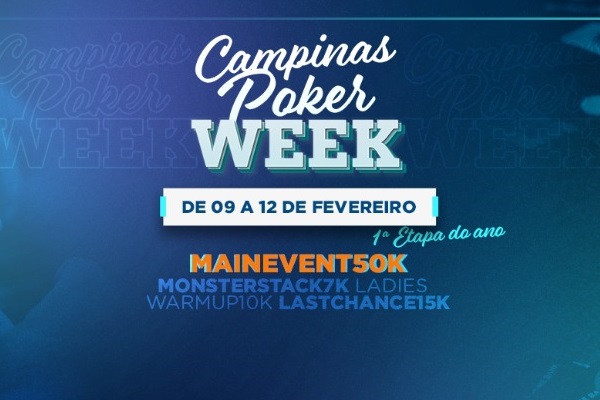 Primeira etapa do Campinas Poker Week 2022 será especial no H2 Club Campinas