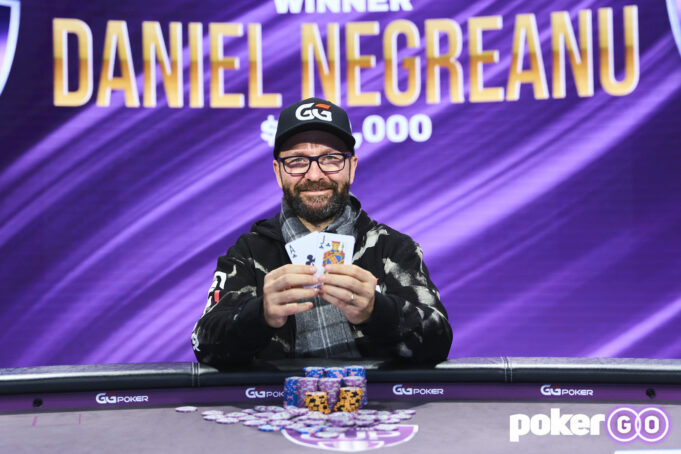 Daniel Negreanu alcançou o topo do pódio do Evento #6 da PokerGO Cup (Foto: PokerGO)