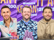 Sean Perry, Jake Daniels e Jeremy Ausmus foram os donos das disputas do fim de semana na PokerGO Cup (Fotos: PokerGO)