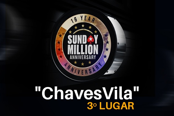 "ChavesVila" fez bonito no Sunday Million de Aniversário