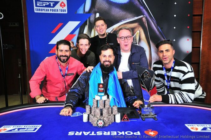 O time PokerStars fez a festa com o título de Papo MC no EPT Praga