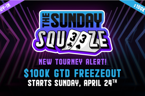 The Sunday Squeeze chega para agitar o domingo do Americas Cardroom