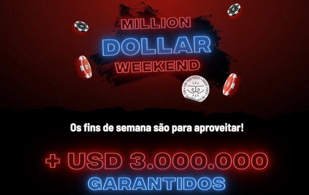 Million Dollar Weekend, da Bodog, chega com 25 eventos que darão diversas chances para os jogadores que engatarem nas mesas do site.