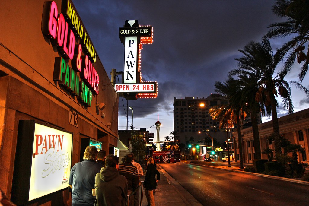 Fachada da Gold & Silver Pawn Shop, em Las Vegas