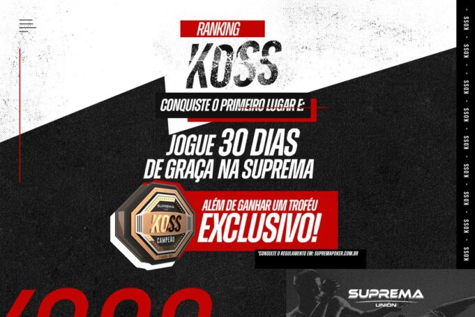 Série KOSS inovou ao oferecer 1 mês de jogo gratuito ao campeão do ranking.