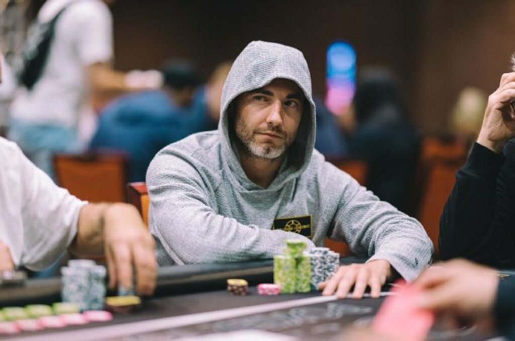 Chance Kornuth no WPT Choctaw Main Event. (Photos courtesy of Ivan Sher of Berkshire Hathaway HomeServices Nevada Properties)