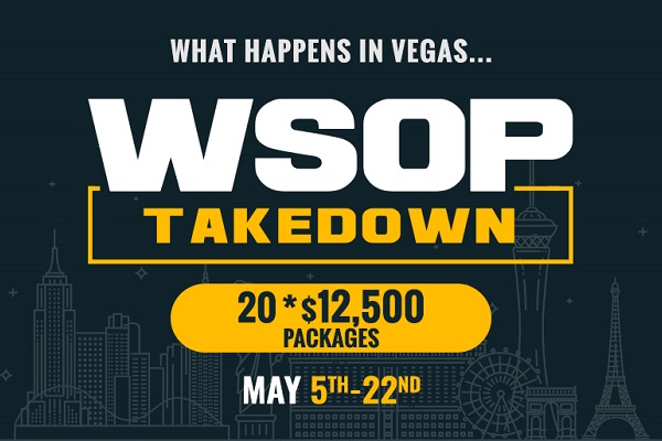 WSOP Takedown entregará prêmios valiosos aos domingos no Americas Cardroom