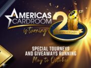 O Americas Cardroom comemora o seu 21º aniversário.