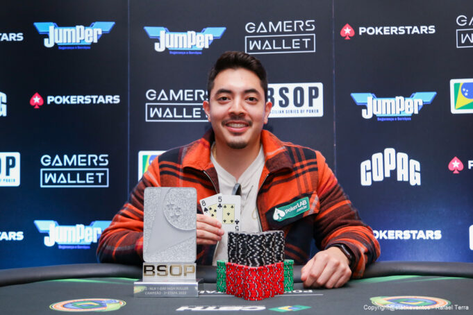 Edson Tsutsumi Jr. voltou a vencer o 1-Day High Roller no BSOP Rio