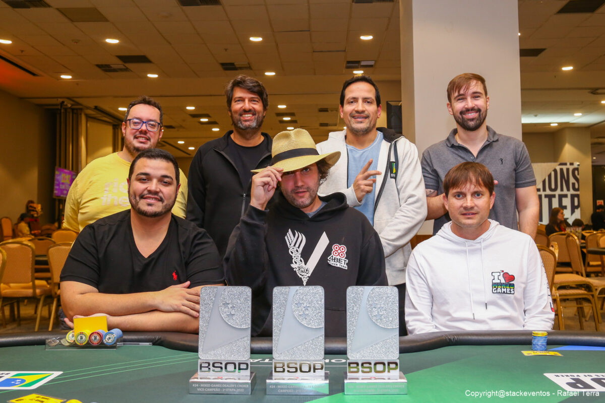 Mesa final do Mixed Games Dealer's Choice do BSOP Rio