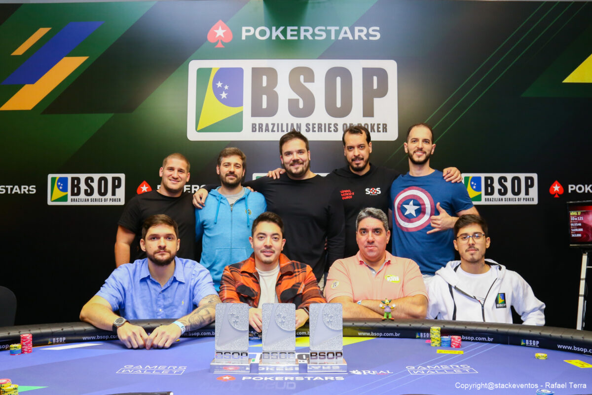 Mesa final do 1-Day High Roller do BSOP Rio