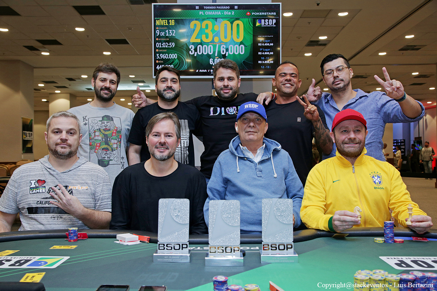 Mesa Final do Pot-Limit Omaha do BSOP Rio