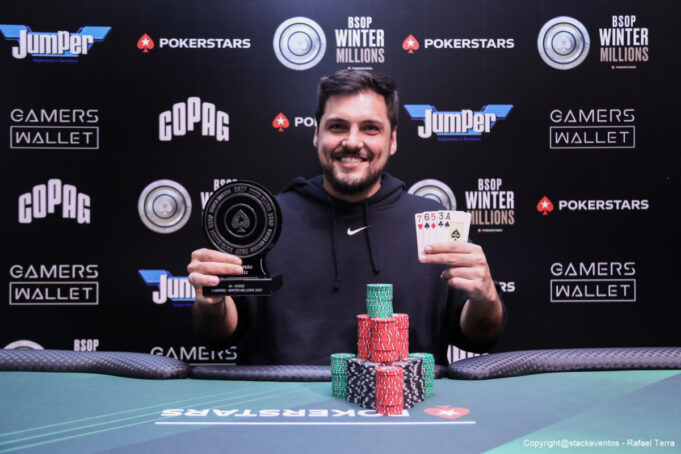 Thiago Grigoletti, campeão do HORSE do BSOP Winter Millions