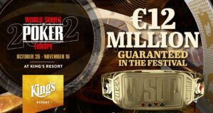 WSOP Europa terá € 12 milhões garantidos no King's Casino