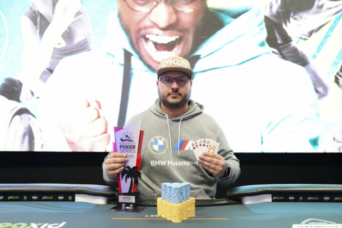 Henrique Barros, campeão do PLO 5 Cartas do NPS Pixbet Recife