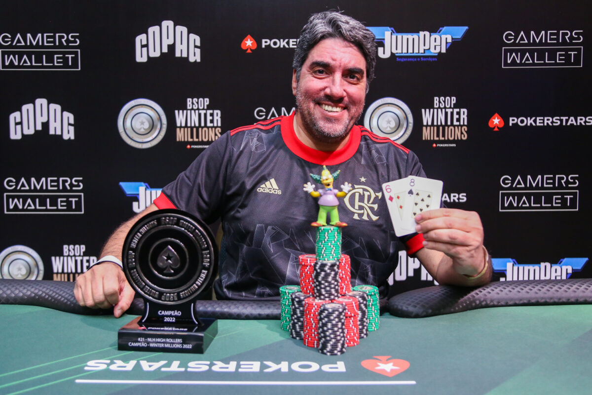 Dário Martins, campeão do High Rollers