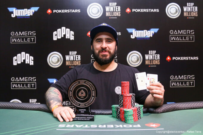 Gabriel Chiarelli, campeão do No-Breaks Deepstack do BSOP Winter Millions