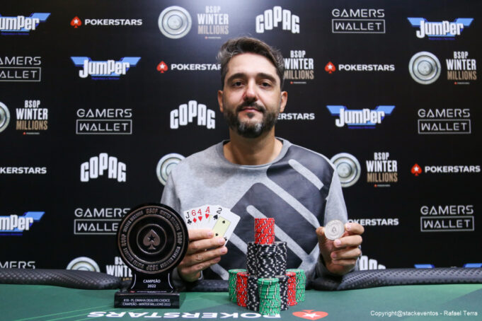 Jovani de Pádua, campeão do PL Omaha Dealers Choice do BSOP Winter Millions