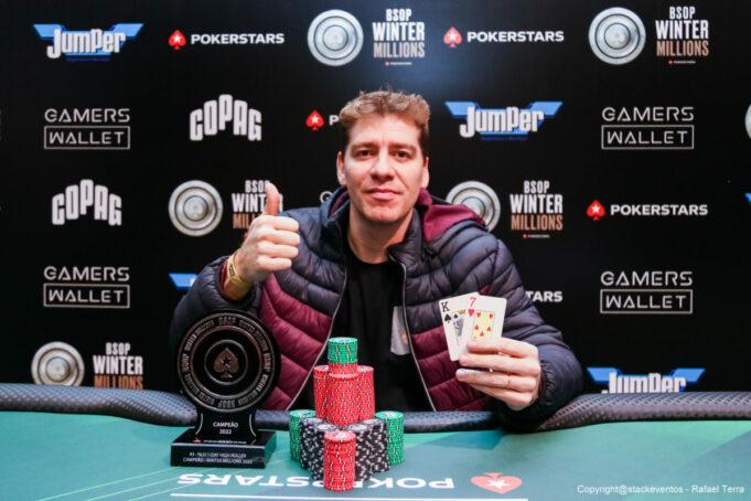 Juliano David, campeão do 1-Day High Roller do BSOP Winter Millions