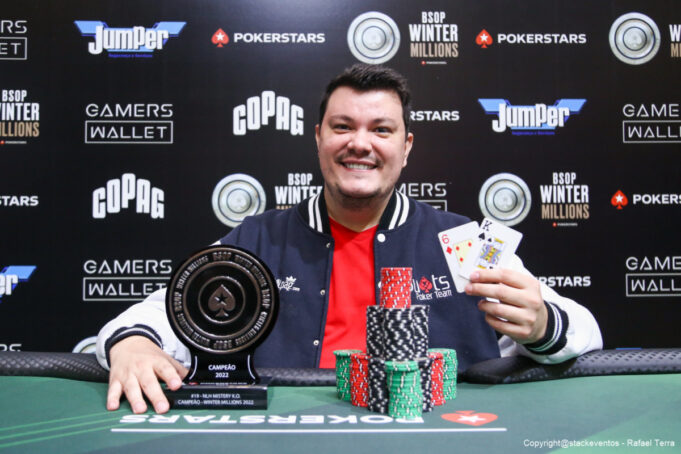 Lincon Freitas, campeão do Mistery K.O do BSOP Winter Millions