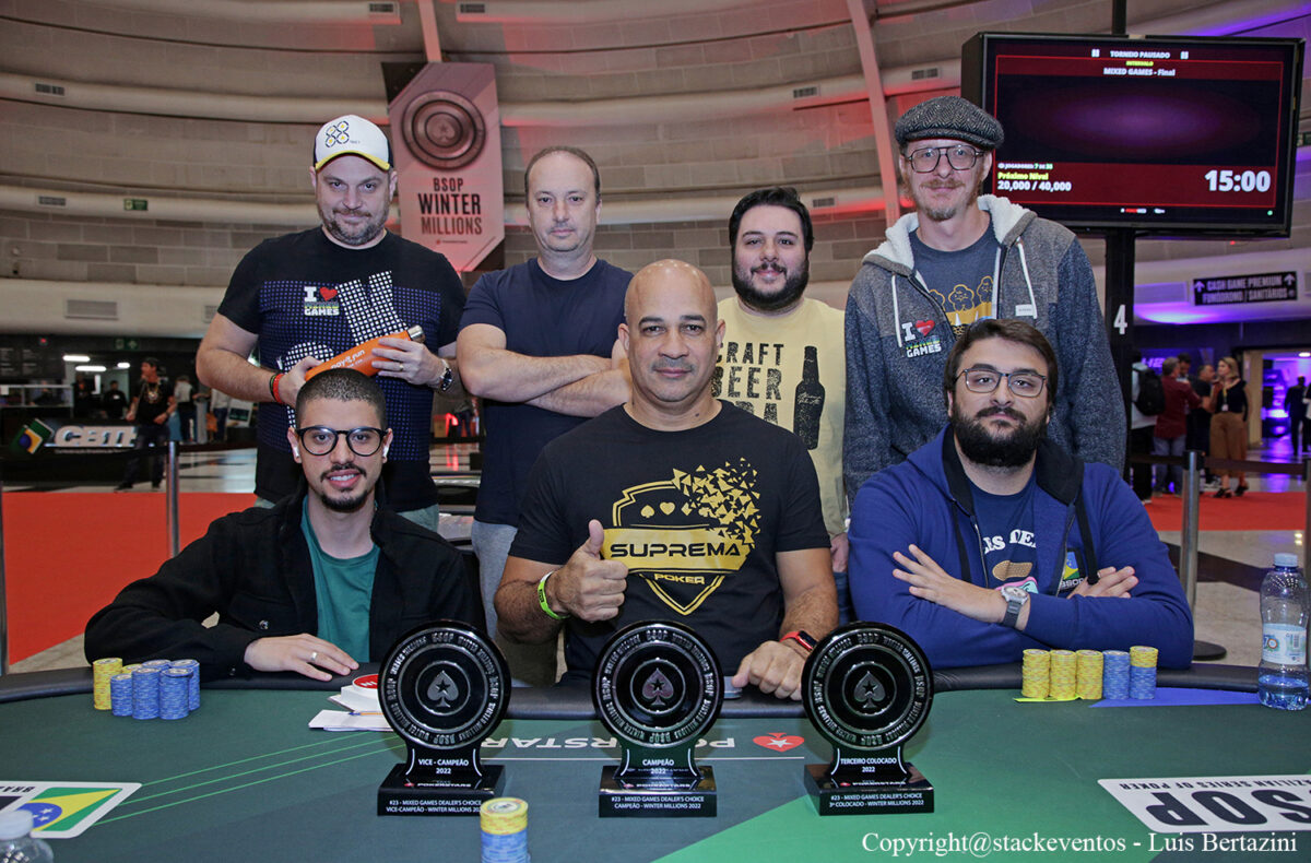 Mesa final do Mixed Games Dealer's Choice do BSOP Winter Millions