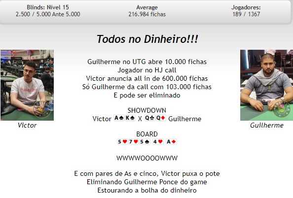 Victor Castro eliminou Guilherme Ponce do torneio