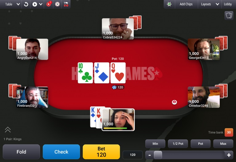 Chamadas de vídeo estão habilitadas nas mesas do PokerStars