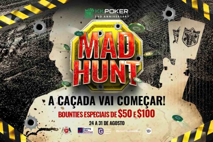 Mad Hunt vai animar as mesas do KKPoker nesta quarta-feira