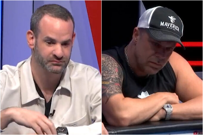 Matt Hanks e Eric Persson se envolveram em uma mão muito valiosa (Foto: Reprodução/Twitter)