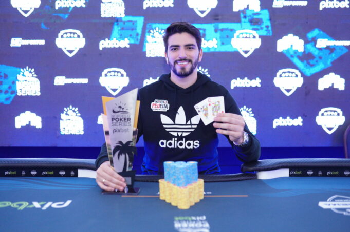 Felipe Pragana, campeão do High Roller do NPS Pixbet Natal