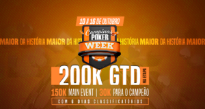 Edição histórica do CPW terá 200K garantidos na etapa e campeão do Main Event levará pelo menos 30K