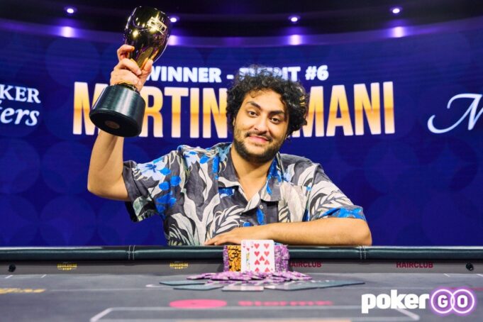 Martin Zamani é o mais novo campeão no Poker Master 2022 (Foto: PokerGO)